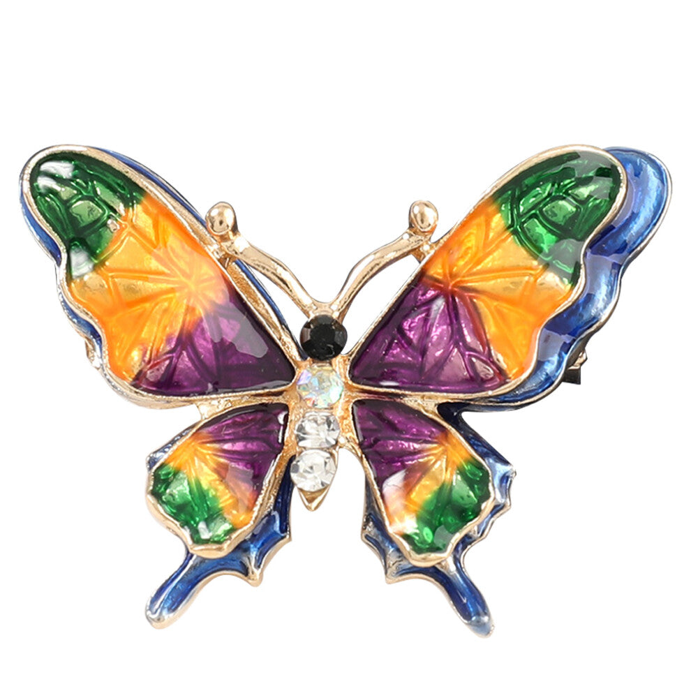 colorful butterfly brooch pin for shawl cardigan dress decoration