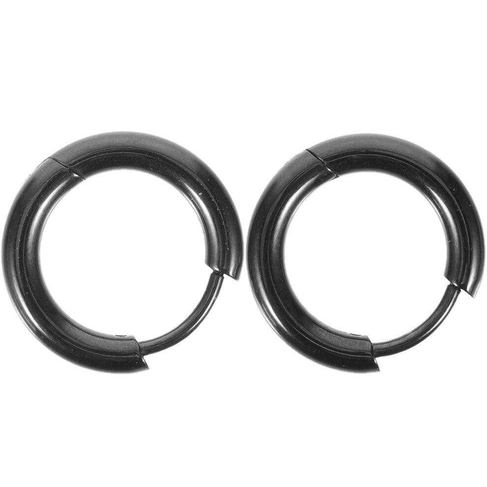 1 pair round loop earrings minimalist hoops for women