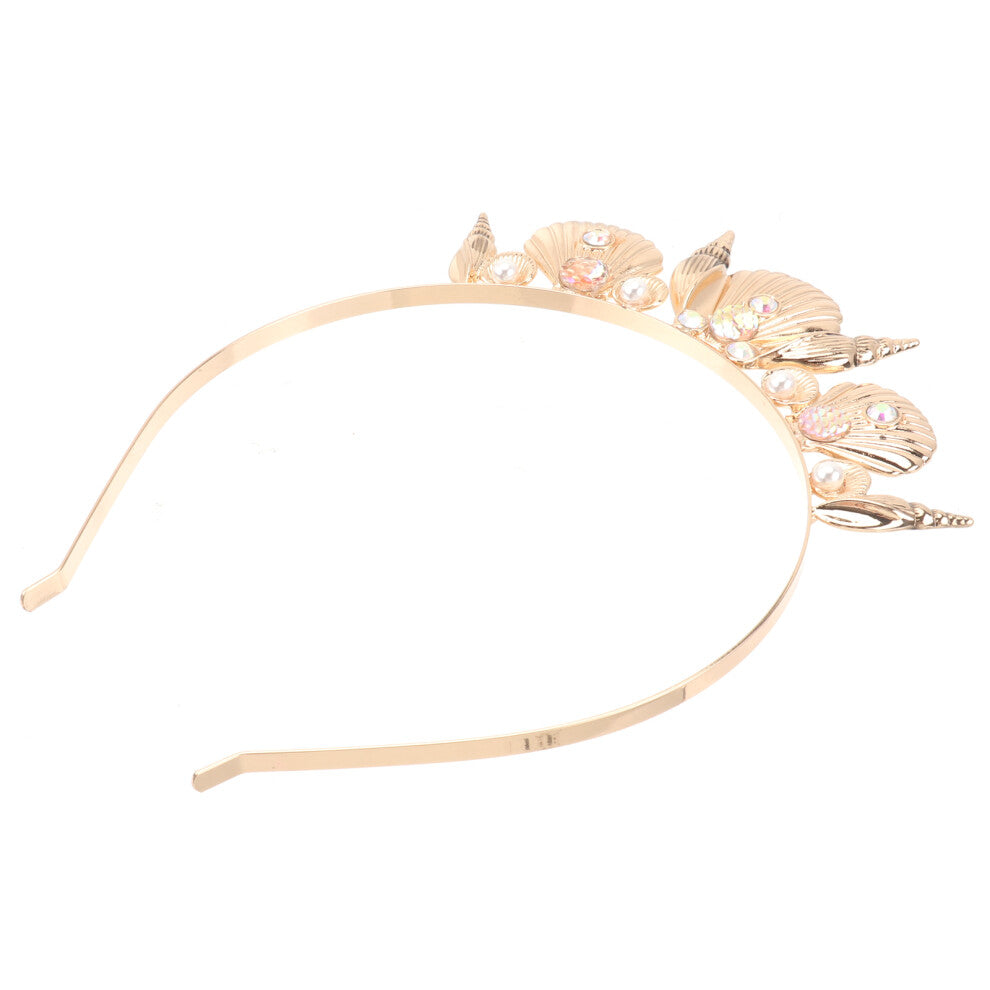 8pcs conch hair hoops alloy crown headband women girls
