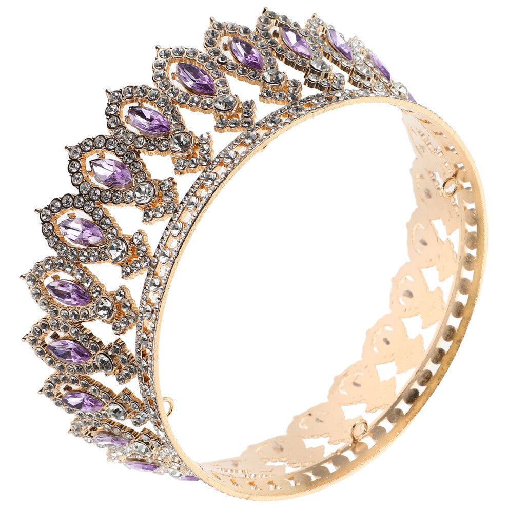 2pcs Rhinestone Crystal Tiara Bridal Hair Accessories