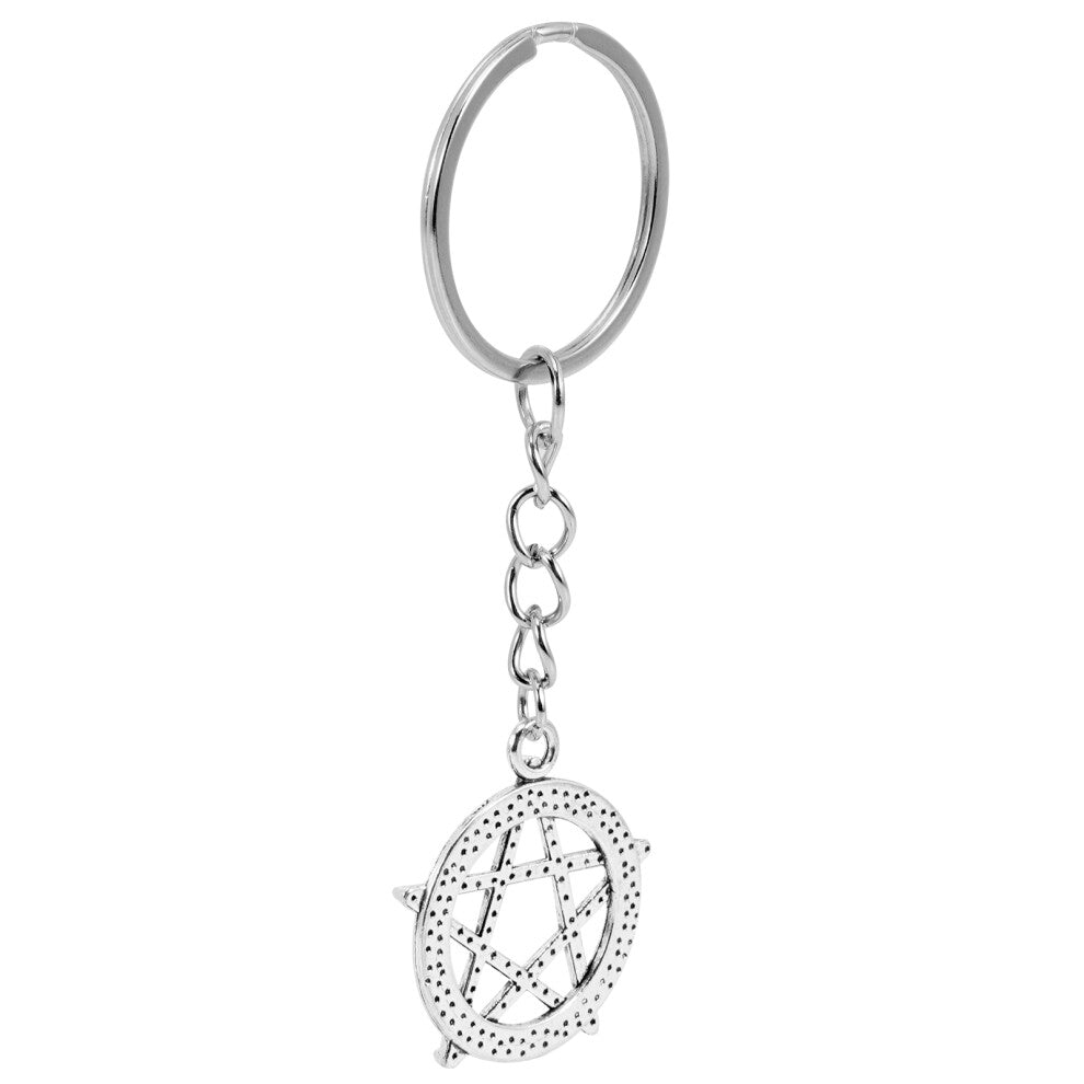 10 Pcs Alloy Five-Pointed Star Key Chain Charms