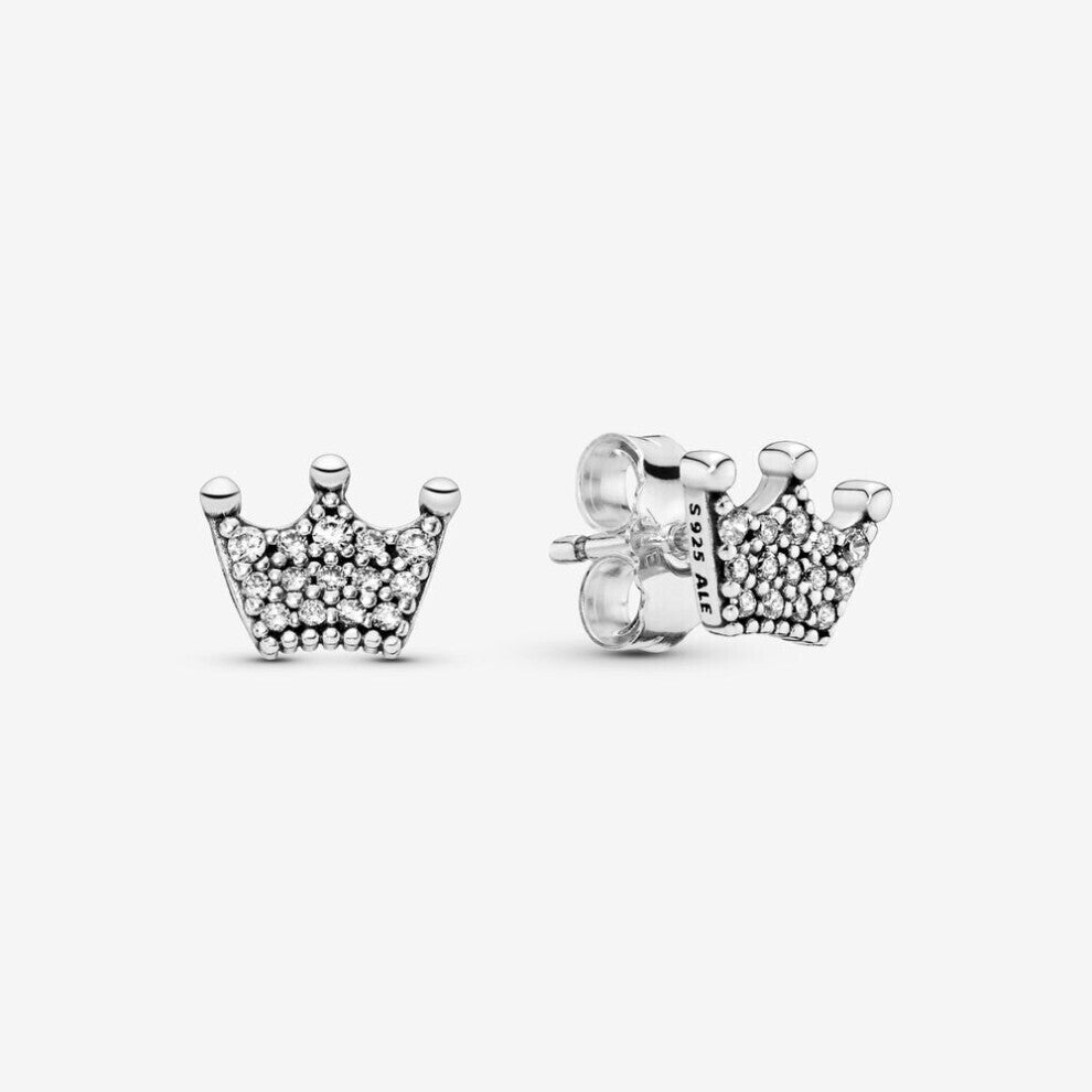 Brand Crown Stud Earrings 297127CZ