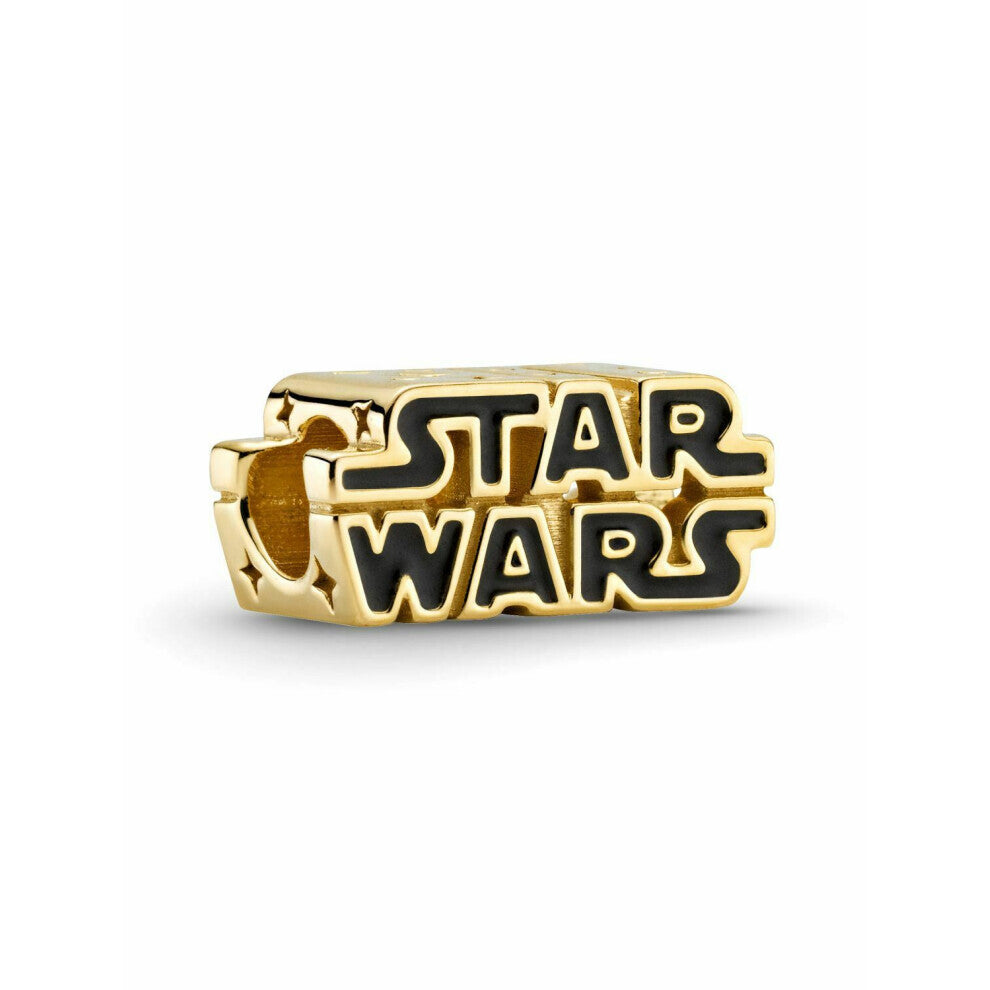(STAR WARS GOLD LOGO) (Star Wars Ewok) Brand Star Wars Collection Bracelet Charms S925