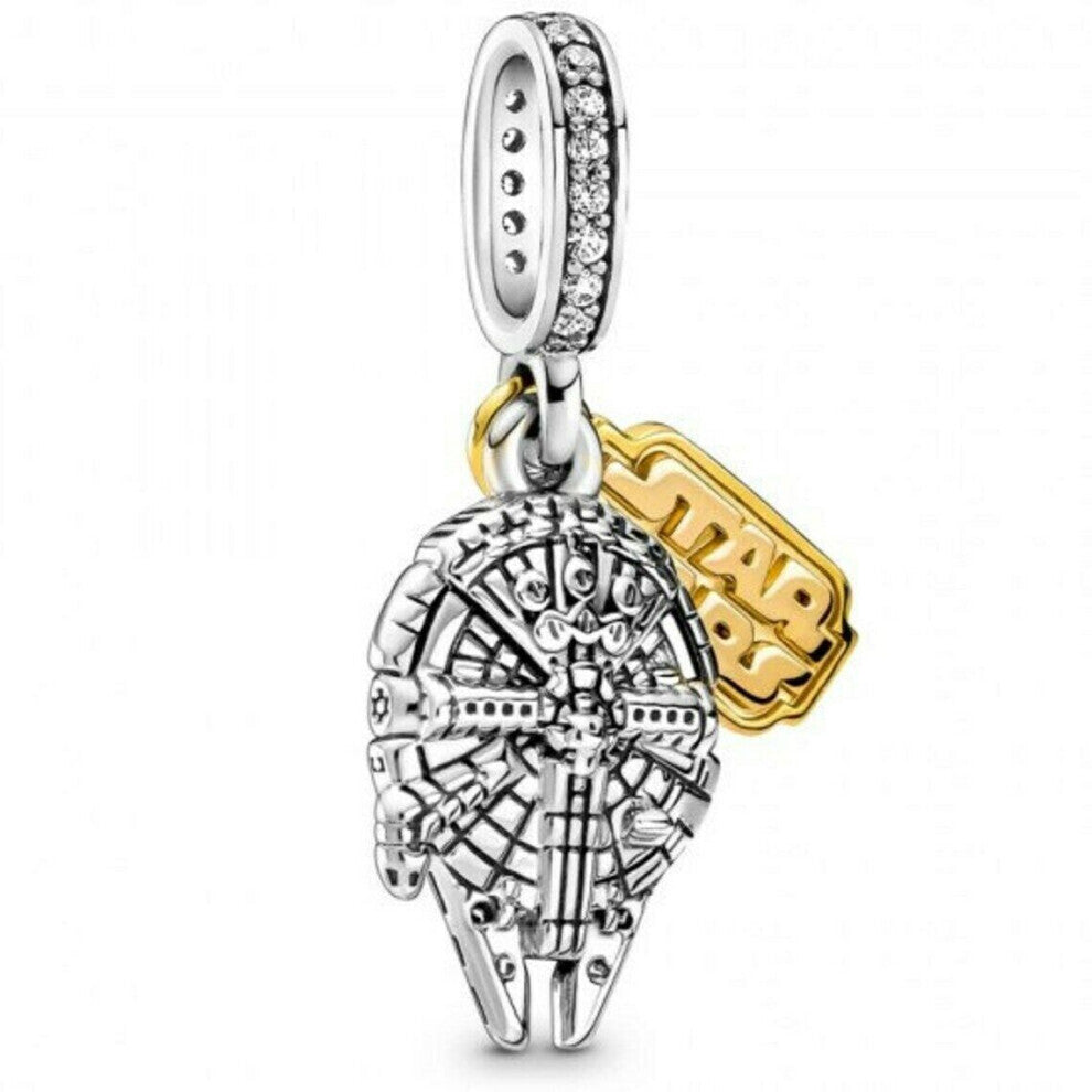 (MILLENIUM GOLD) (MILLENIUM GOLD) Brand Star Wars Collection Bracelet Charms S925