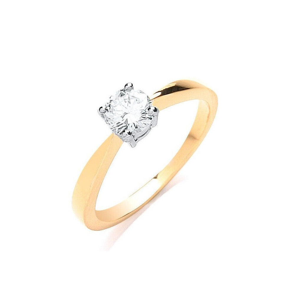 (N) 18ct Yellow Gold 0.50ct Diamond Engagement Ring