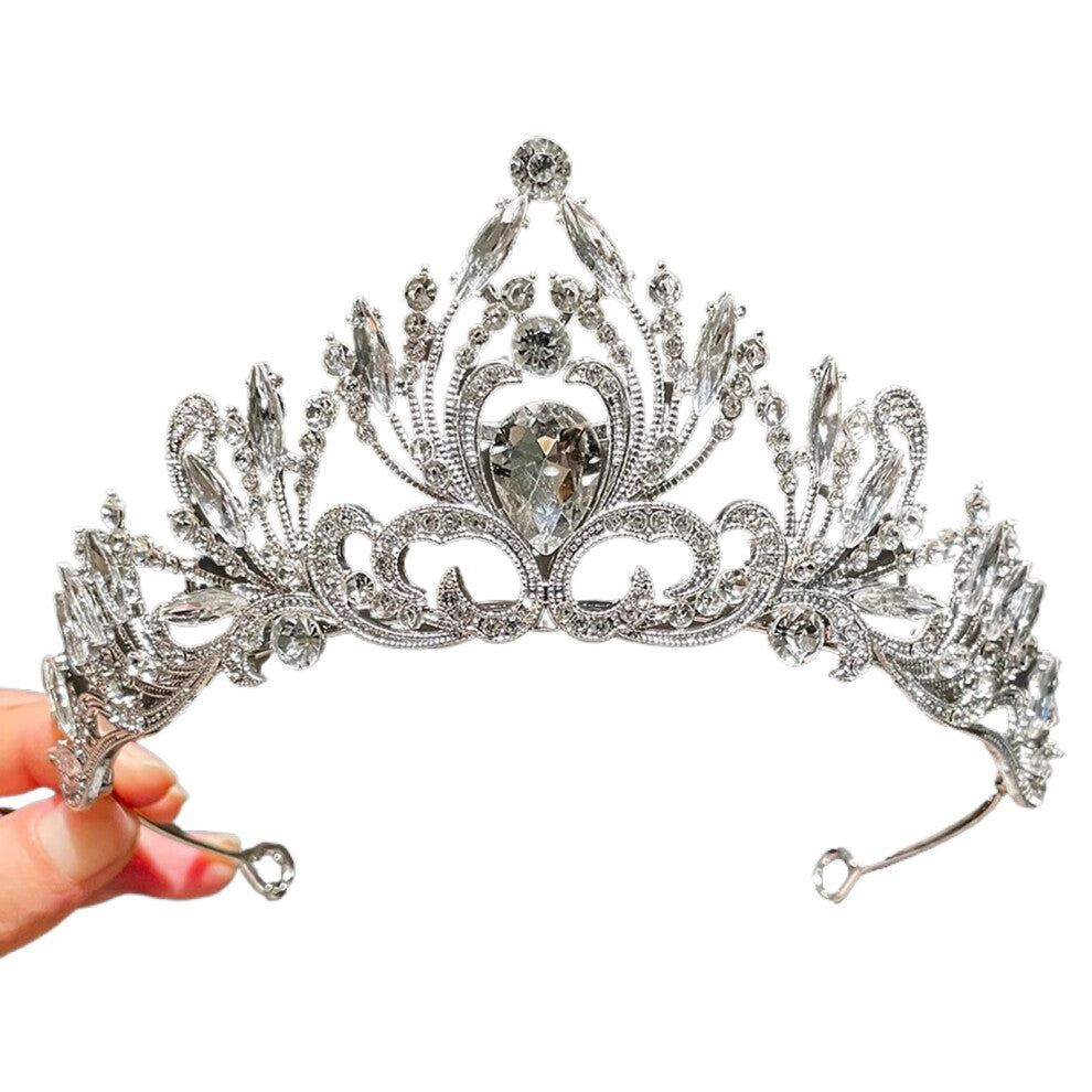 Sparkling Rhinestones Crown Hairpieces Suitable For-Section 24