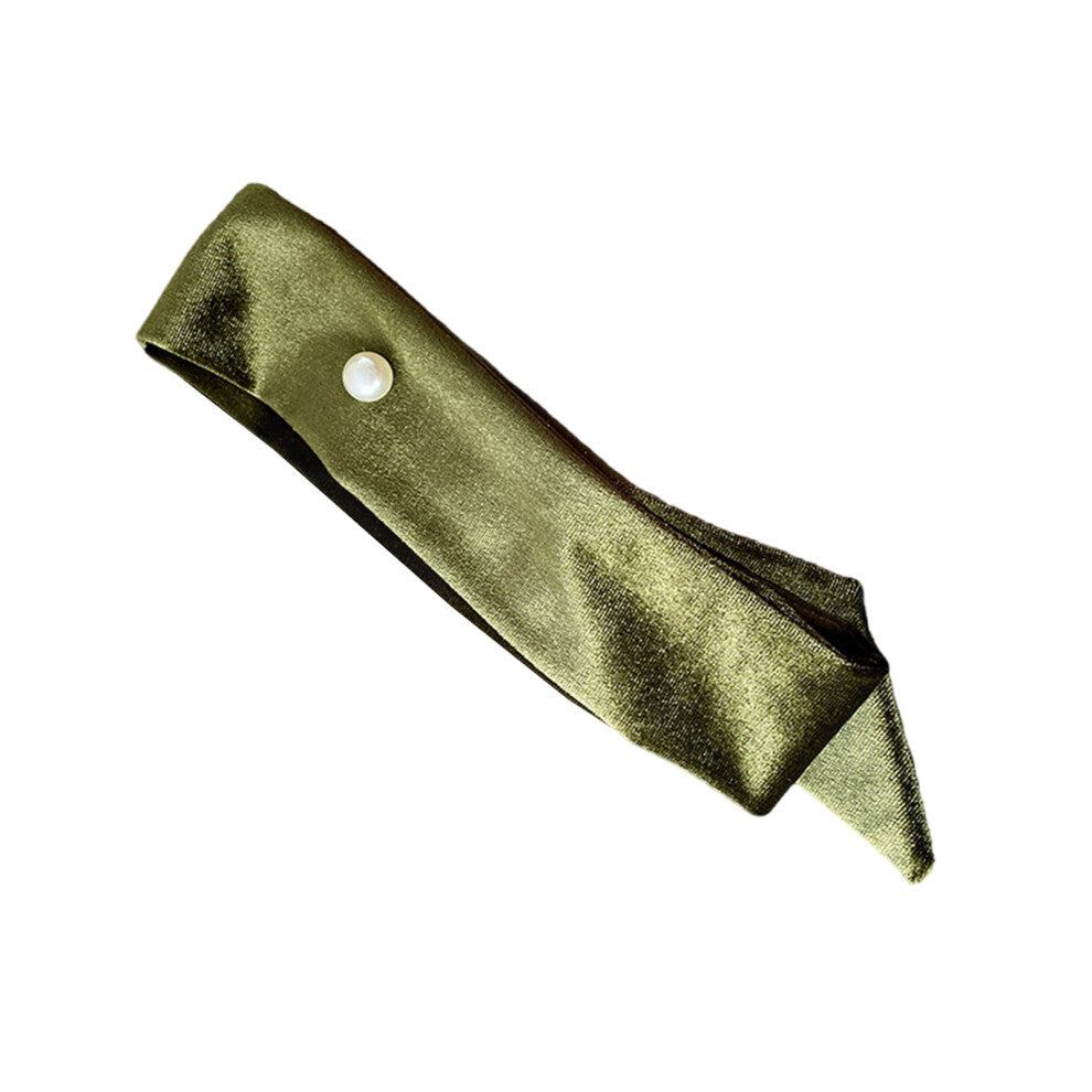 Stylish Choker Neckwear Scarf Hair Band Neck Wrap-dark green