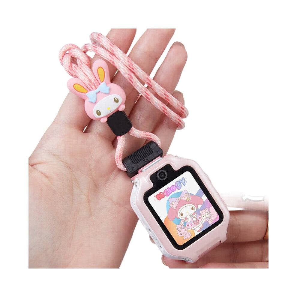 Pink Multi-Function Watch Strap and Necklace for Kids' Watches Z6-Z8-Q1A-D3-Z7-Z5-Z9-D2 Detachable & Reusable Comfortable Fit