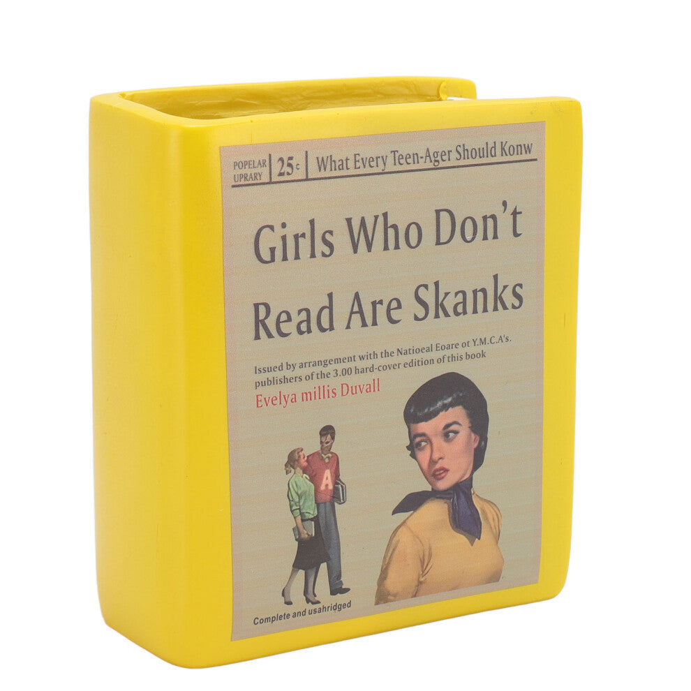 Elegant Resin Book Shape Vase for Office & Library Decor Type 2