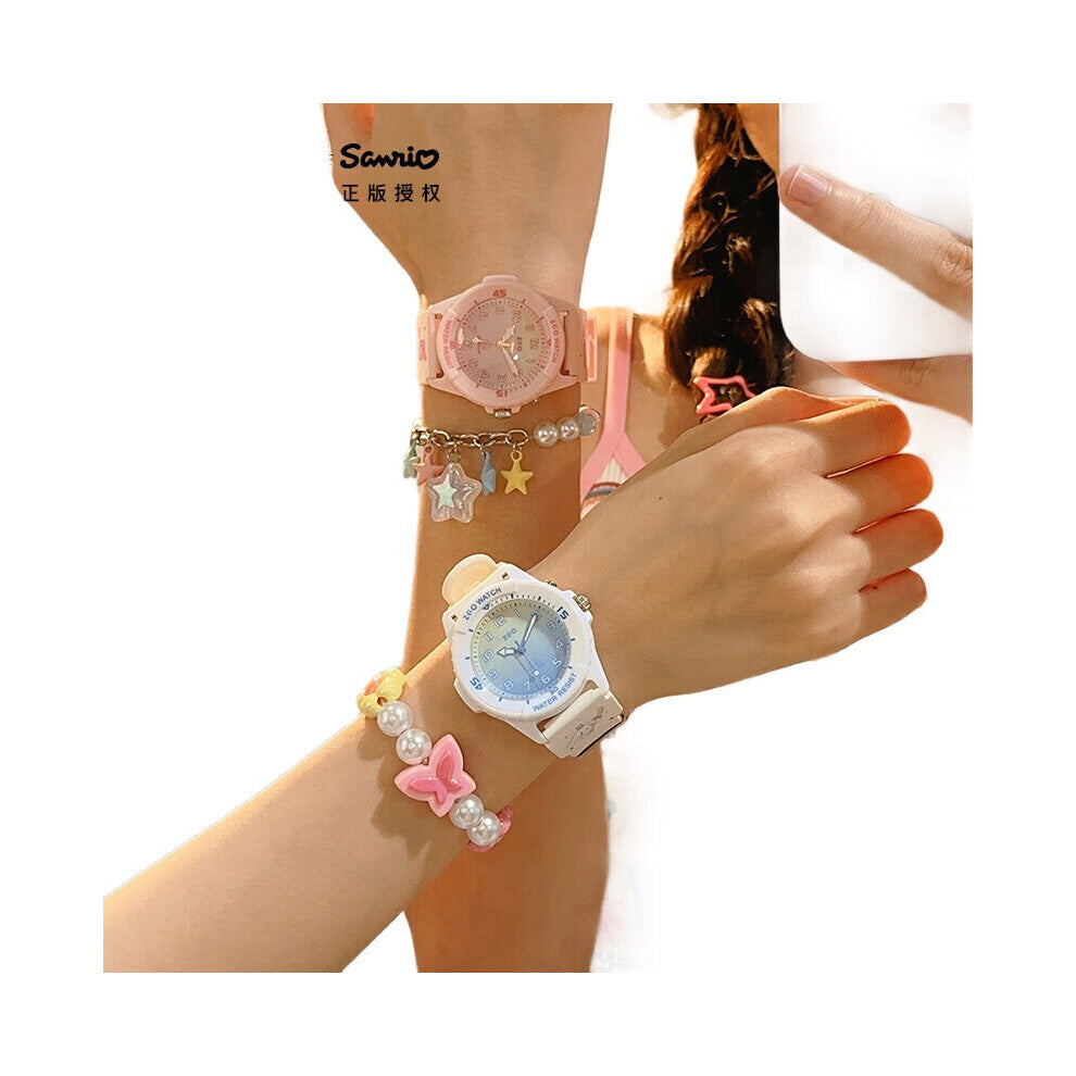 Childrens' Digital Girl's Watch Waterproof Luminous Function Suitable for School Students Cute Birthday Gift Model 358