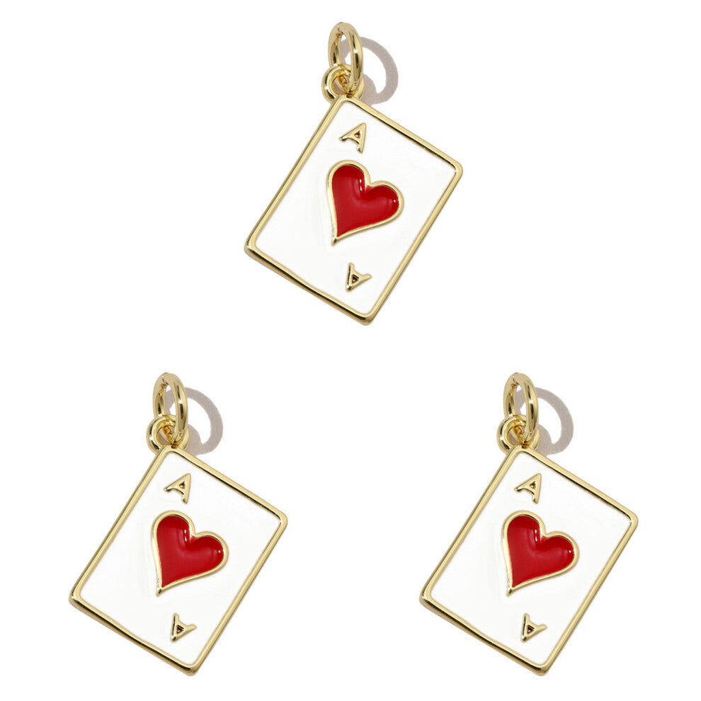 3pcs Enamel Pendant for Necklace or Earrings Handmade-32 2