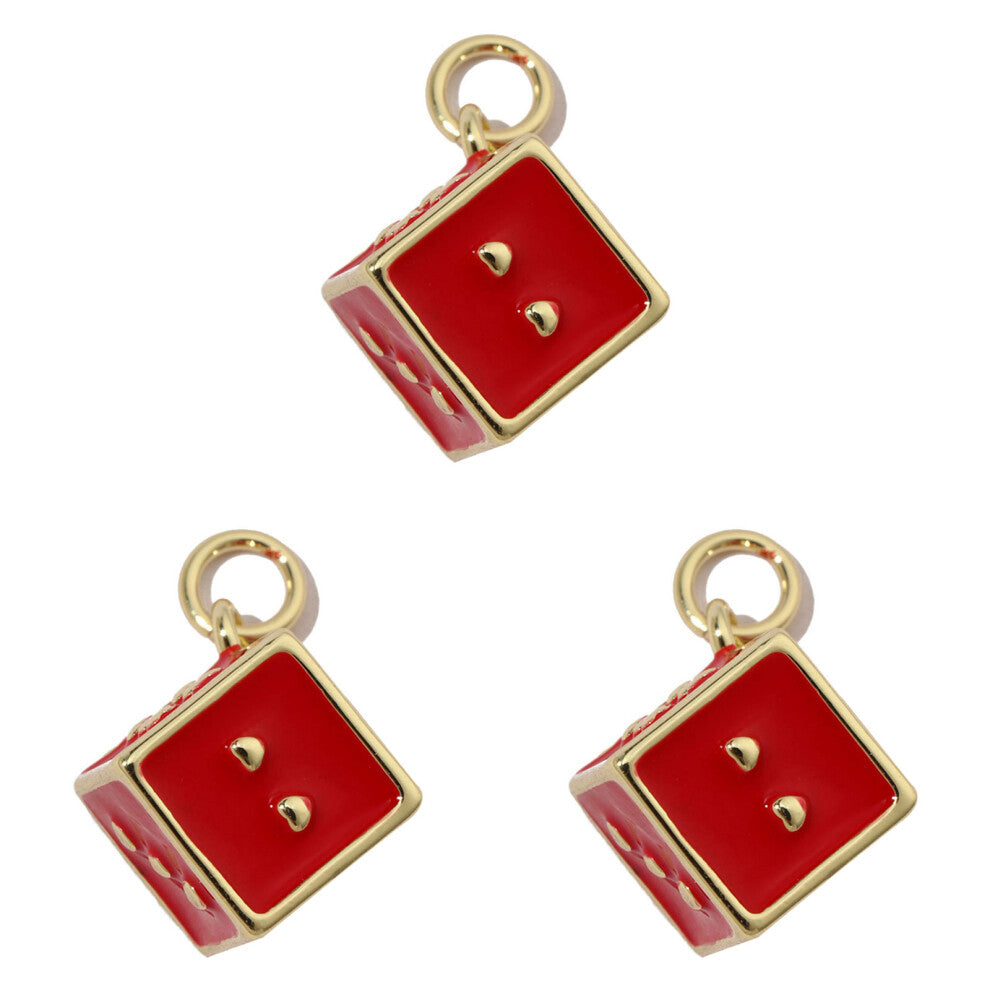 Pack of 3 Heart-Horseshoe-Dices Poker Card Pendants-33 2