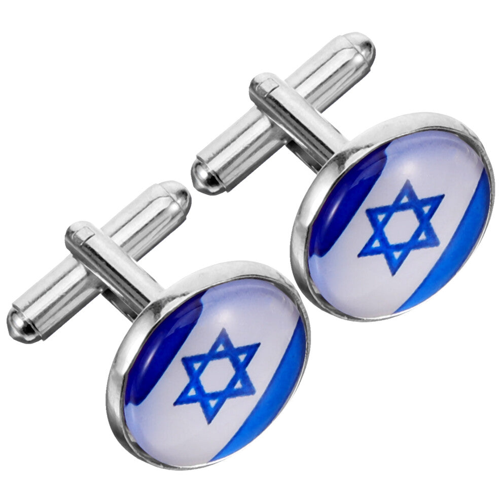 Israeli Cufflinks Man Dress Shirt Buttons Studs Decorative Flags