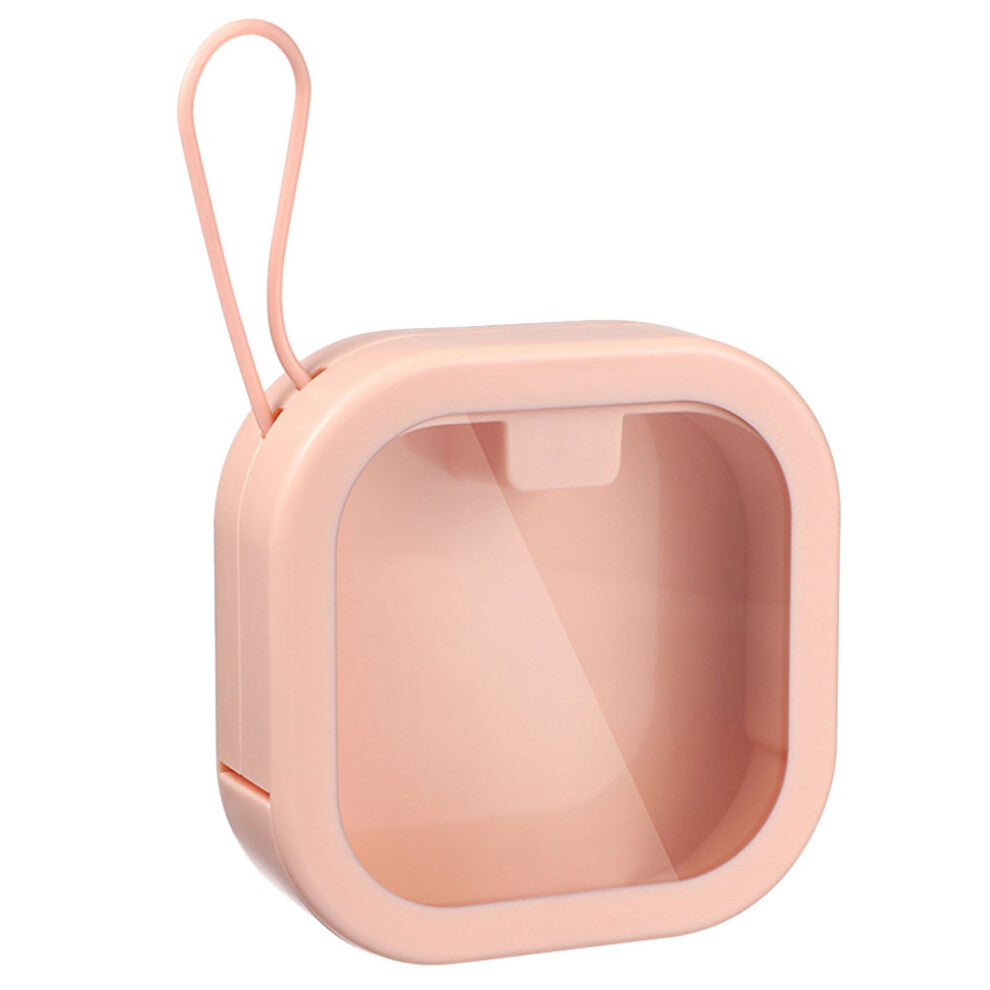 Portable Pink Hair Accessories Organizer Box Hanging Storage