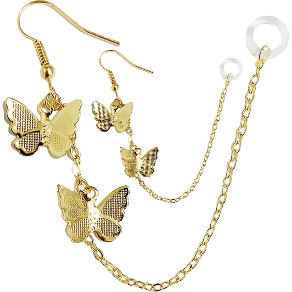 2pcs Anti Lost Earrings Wireless Earphone Metal Holder for