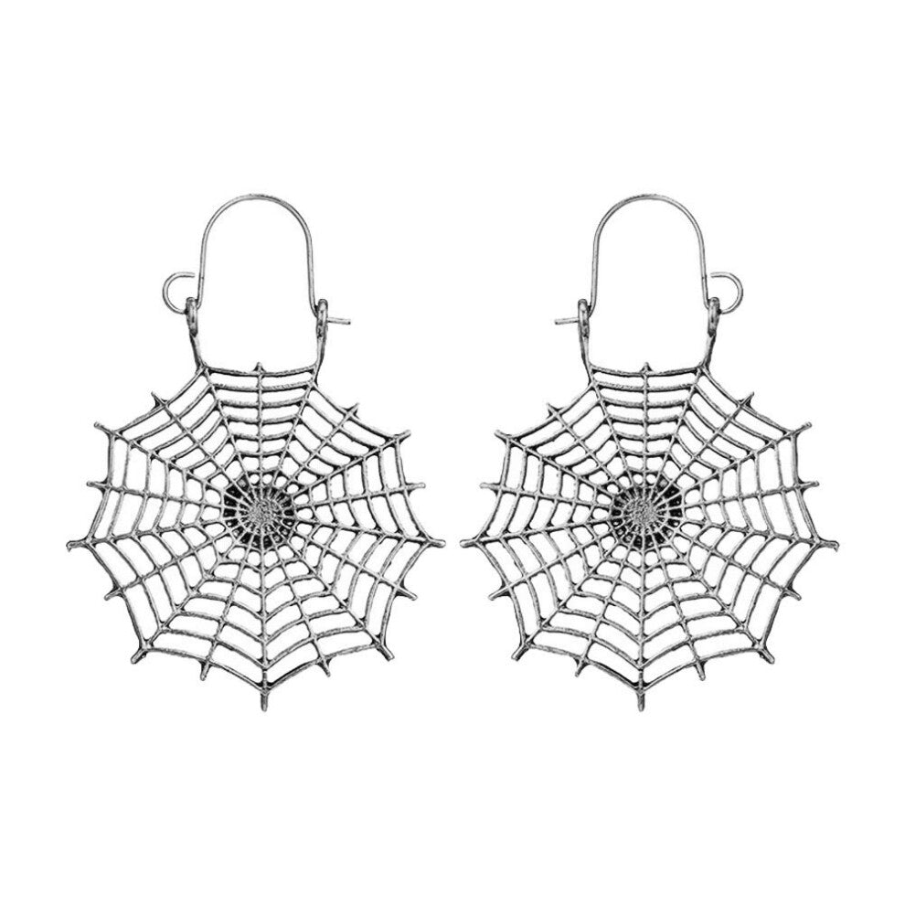 1pair Spider Web Shape Earrings Simple Style Women Eardrops