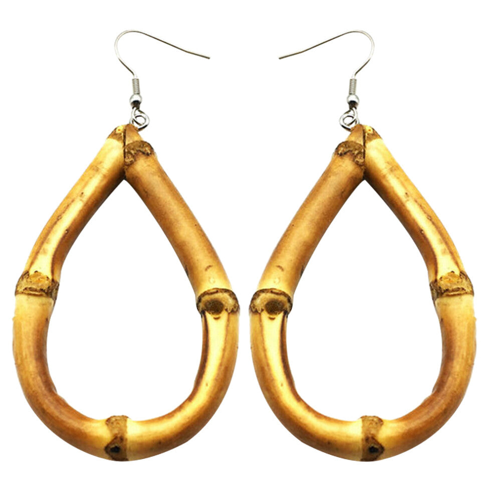 1pc Bamboo Root Drop Earrings for Women