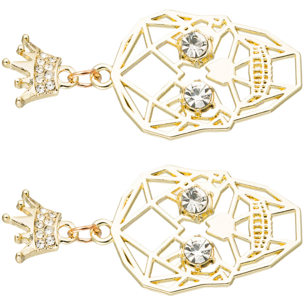 1 Pair Skull Dangle Earrings for Women Halloween Jewelry