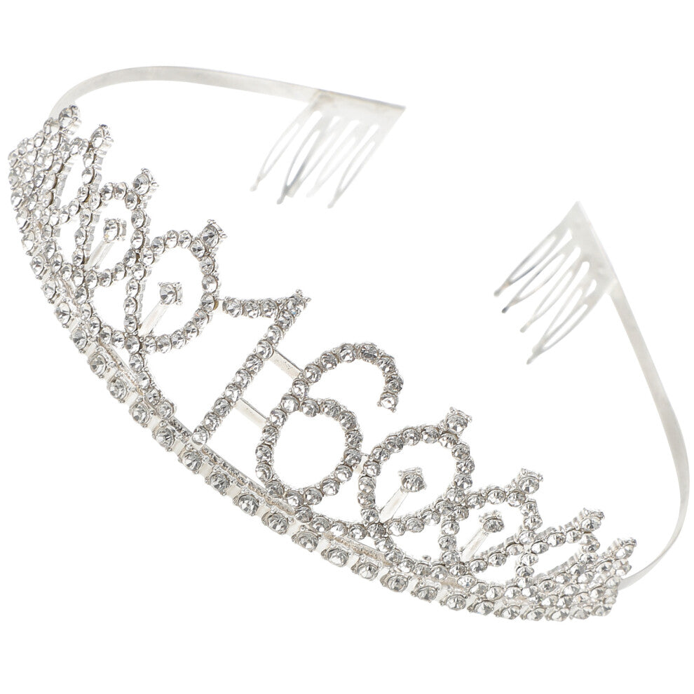 Rhinestone Headpiece Bridesmaid Hair Accessories 16th Birthday Crown