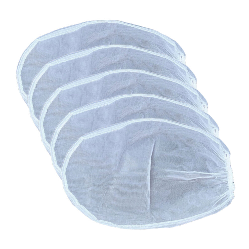 5pcs Paint Strainer Bags White Polyester meshing  Bag-2 gallons