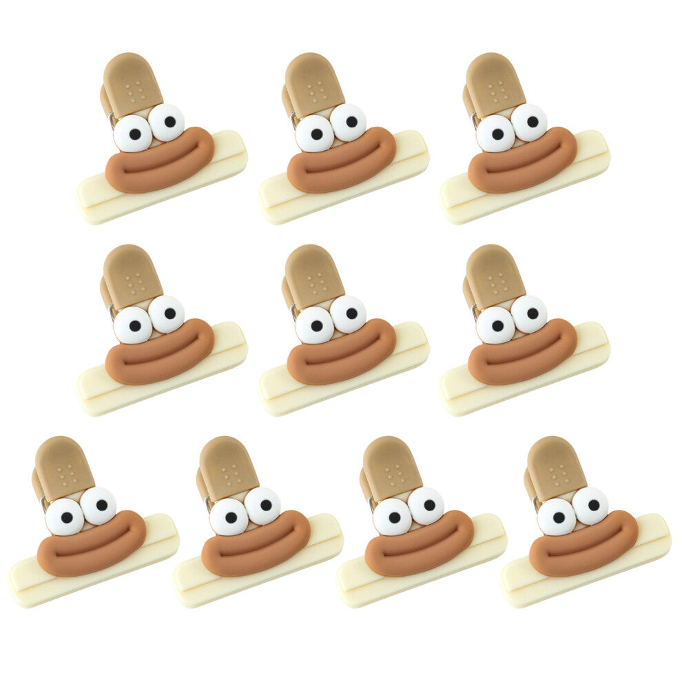 10Pcs Chips Bag Clips for Sealing Snacks Silicone Handle Food-4