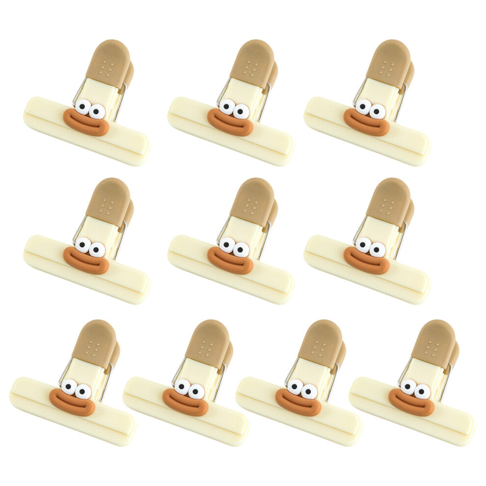 10Pcs Chips Bag Clips for Sealing Snacks Silicone Handle Food-2