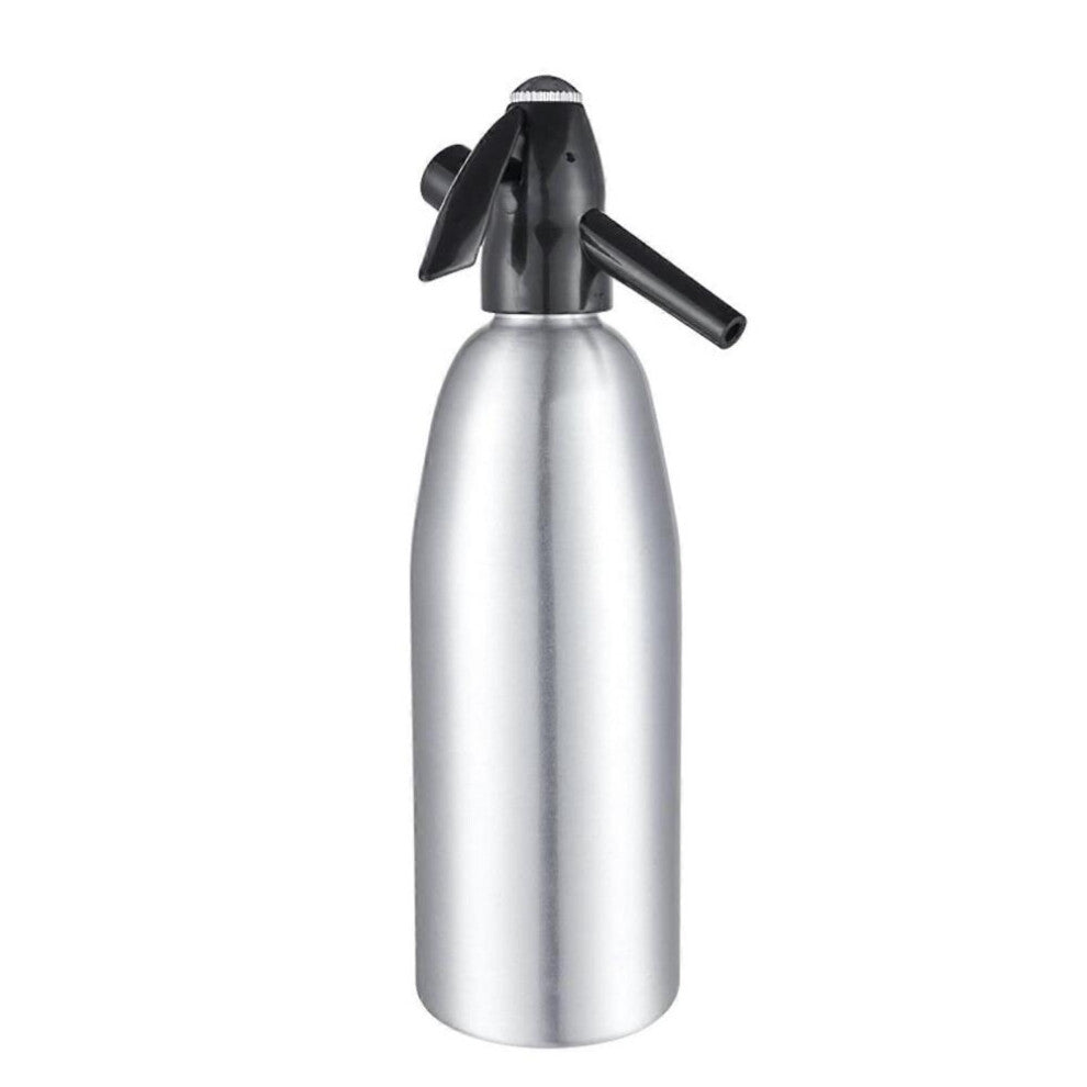 Aluminum Soda Siphon 1 Liter Home Portable Seltzer Water Maker Soda Water Siphon Bottle Perfect for Fresh Soda Water Cocktails