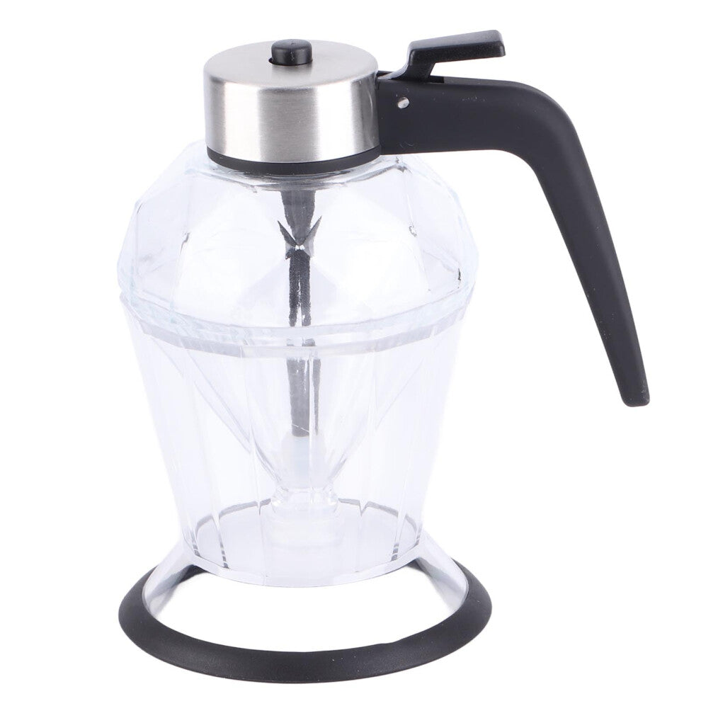 Honey Dispenser 200ml Diamond Pattern Clear Glass No Drip With Stand For Syrup Oil Soy Sauce Vinegar Diluted Liquids