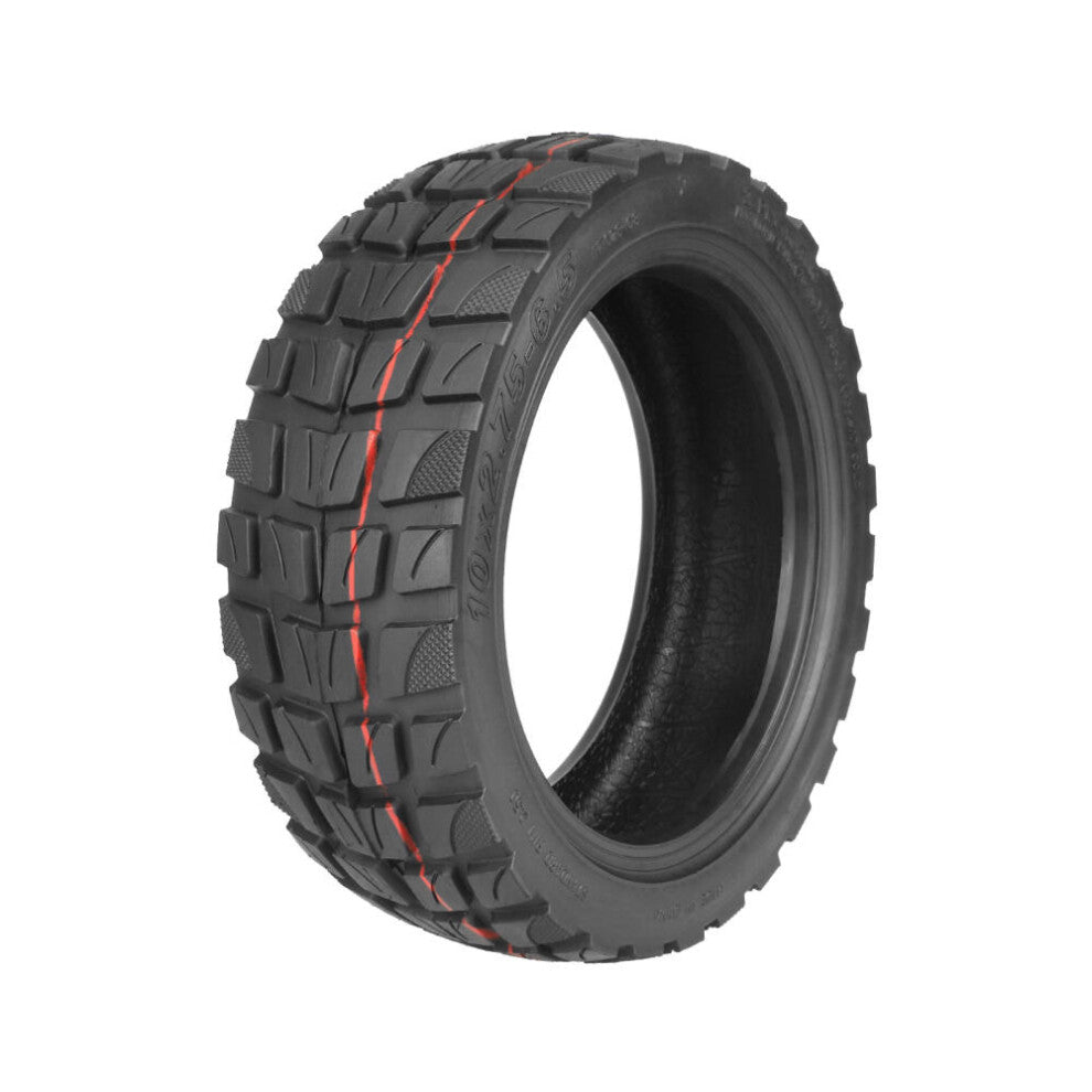 10 Inch 10x2.75-6.5 Off-Road Tires Vacuum Tire Tubeless Kickscooter Wearproof Rubber Tyre for Electric Scooter Wheel
