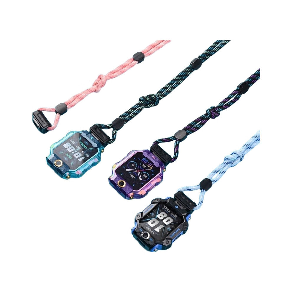 Kids' Smartwatch Wrist Strap for Z11-Z10-Z9-Z8A-Z7S-Z6P-N5-N3-D3S-Q3 - Colorful Iridescent Green Comfortable Silicone Material