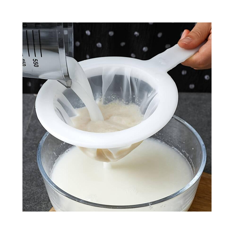 (Strong White, one-size) 1 Piece Mesh Filter Spoon, Ultra-fine Mesh Strainer, Handheld Mesh Filter For Soy Milk Coffee Milk Yogurt, Kitchen Utensils
