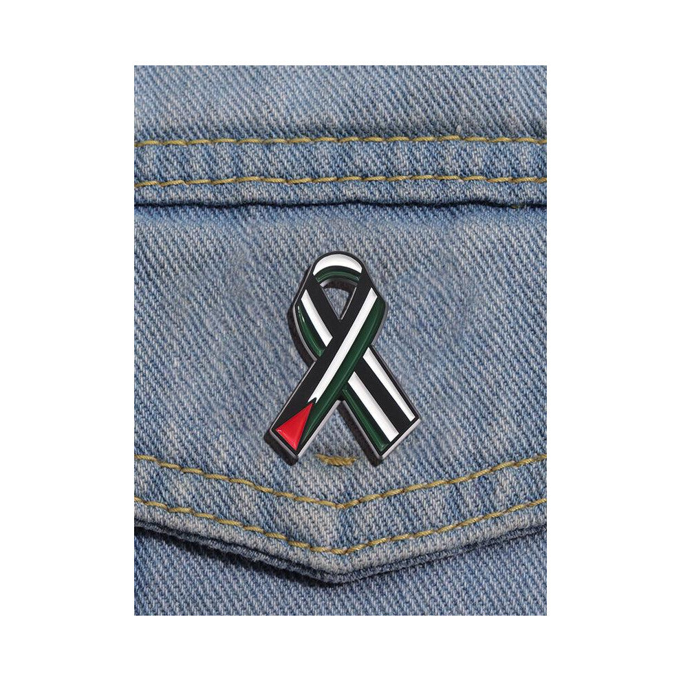 (Multicolor12, one-size) Flag Ribbon Design Enamel Pin, Casual Brooch for Men & Women, Fashion Accessories for Daily Wear