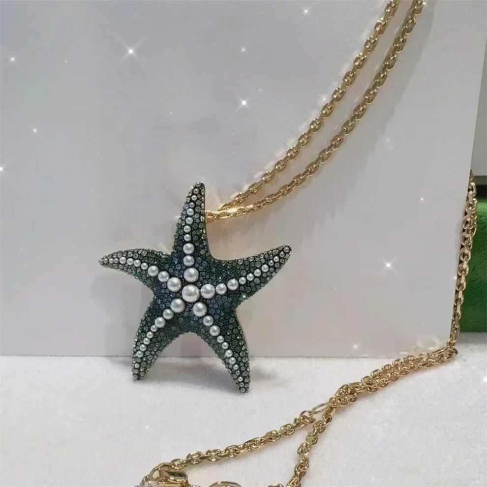 (Necklace2) S 2025 Star Necklace Fashion Fine Jewelry Set for Women Luxury Charms Starfish Necklace Pearl Earring Ring Shell Bracelet Jewelry