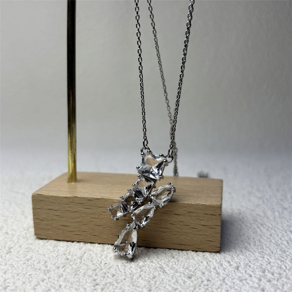 (Necklace3) S Original 2025 New Geometric Charm Fine Jewelry Set for Women Rotation Necklace Bracelet Earrings Romantic Jewelry Gift