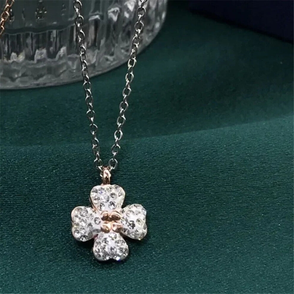 (Necklace3) S Original 2025 Clover Necklace Fine Jewelry Sets for Women Charms Clover Necklace Earring Flowers Ring Bracelet Party Accessories