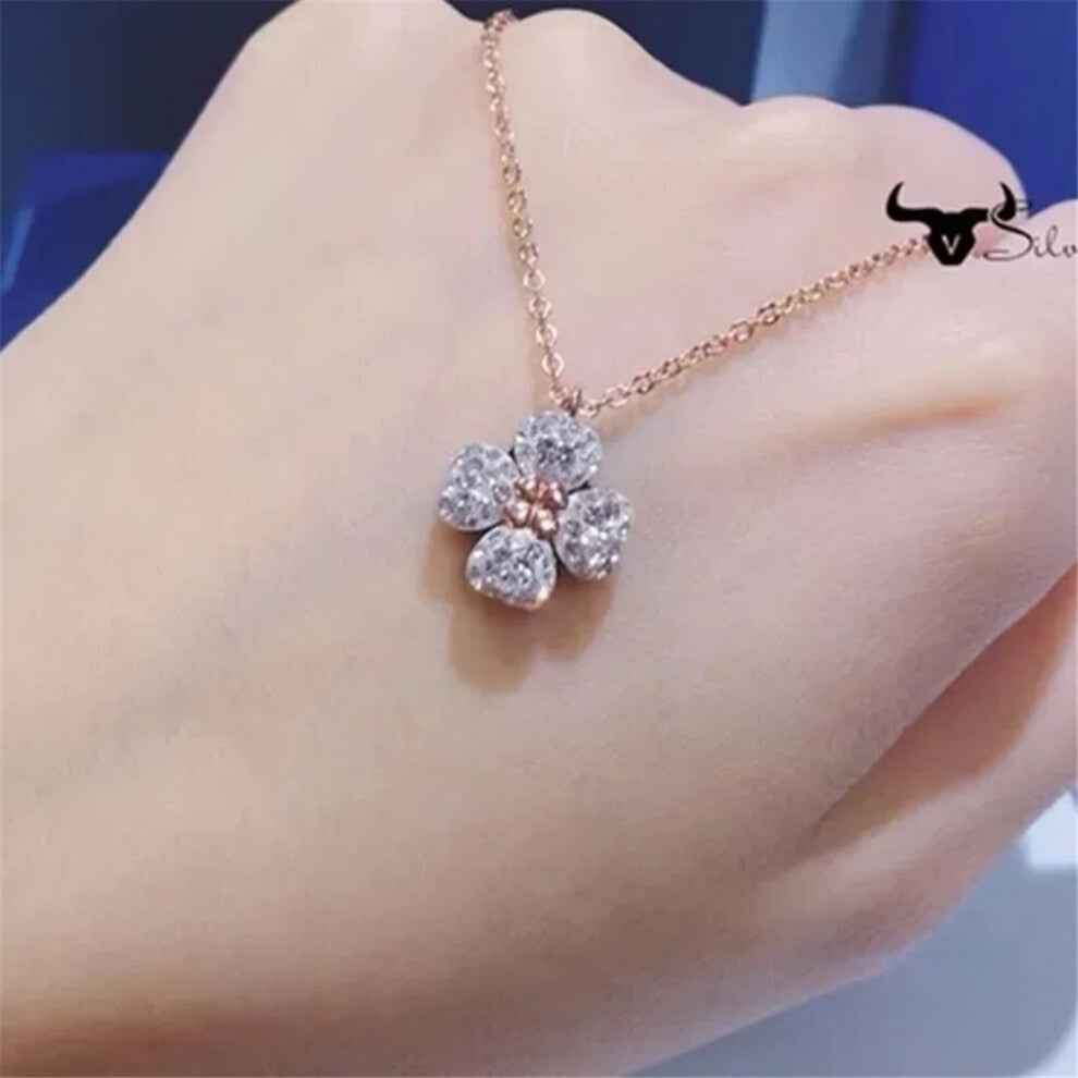 (Necklace4) S Original 2025 Clover Necklace Fine Jewelry Sets for Women Charms Clover Necklace Earring Flowers Ring Bracelet Party Accessories