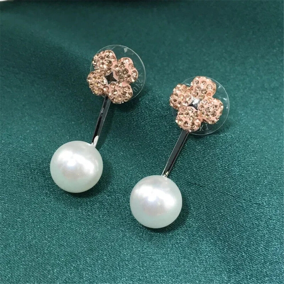 (Silver) S Original 2025 Clover Necklace Fine Jewelry Sets for Women Charms Clover Necklace Earring Flowers Ring Bracelet Party Accessories