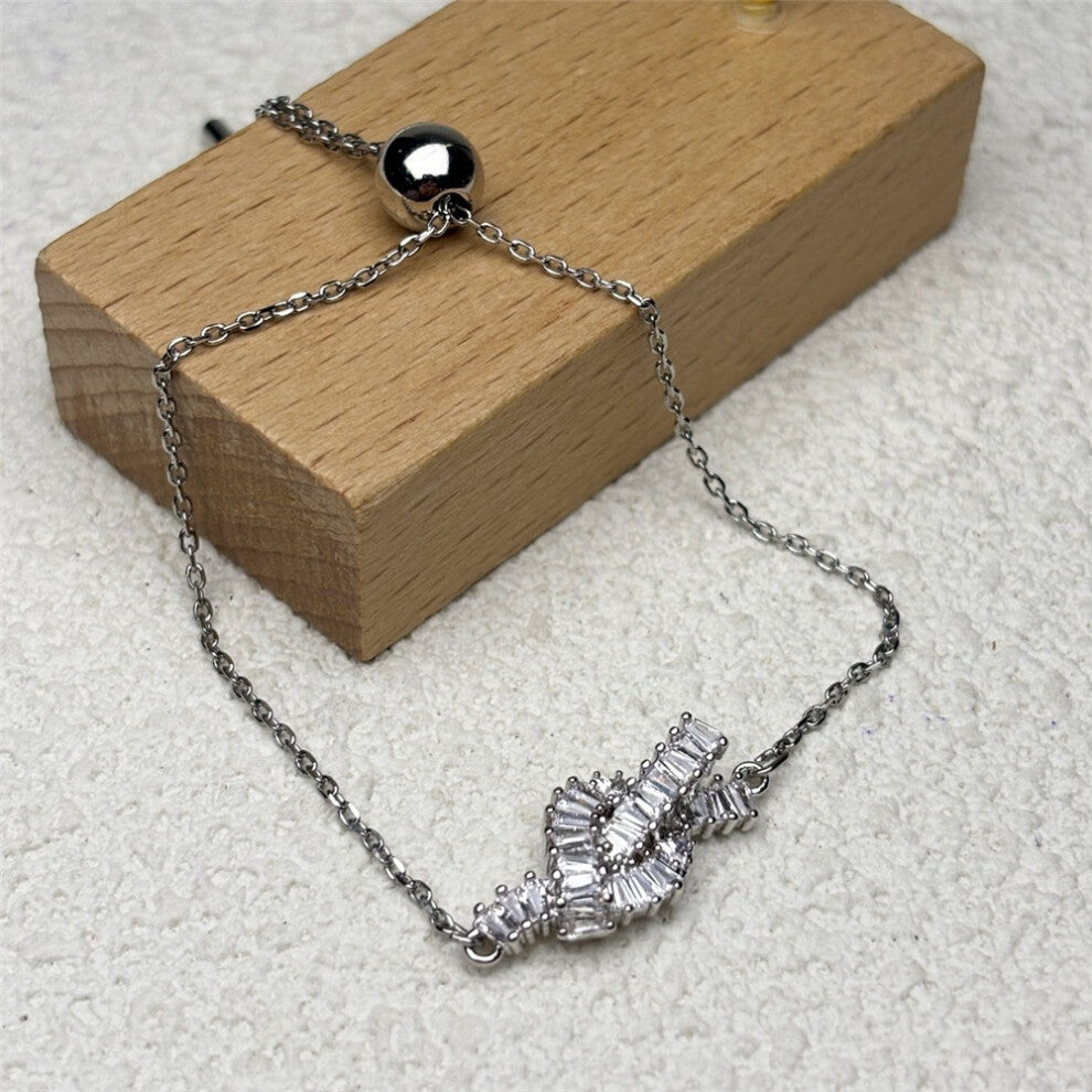 (Bracelet4) S Original 2025 New Geometric Charm Fine Jewelry Set for Women Rotation Necklace Bracelet Earrings Romantic Jewelry Gift