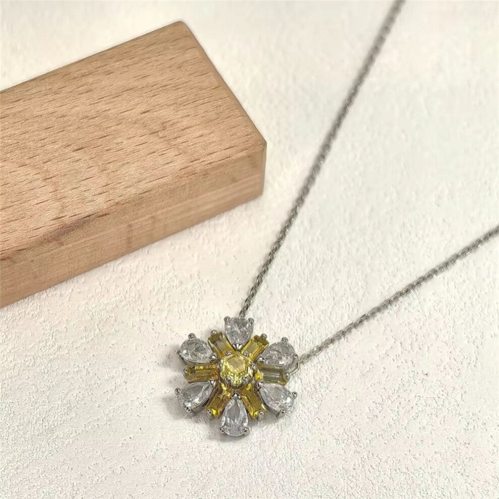 (N002) S Original 2025 Clover Earring Trendy Crystal Jewelry Set for Women Flower Clover Necklace Bracelet Jewelry Party Accessories