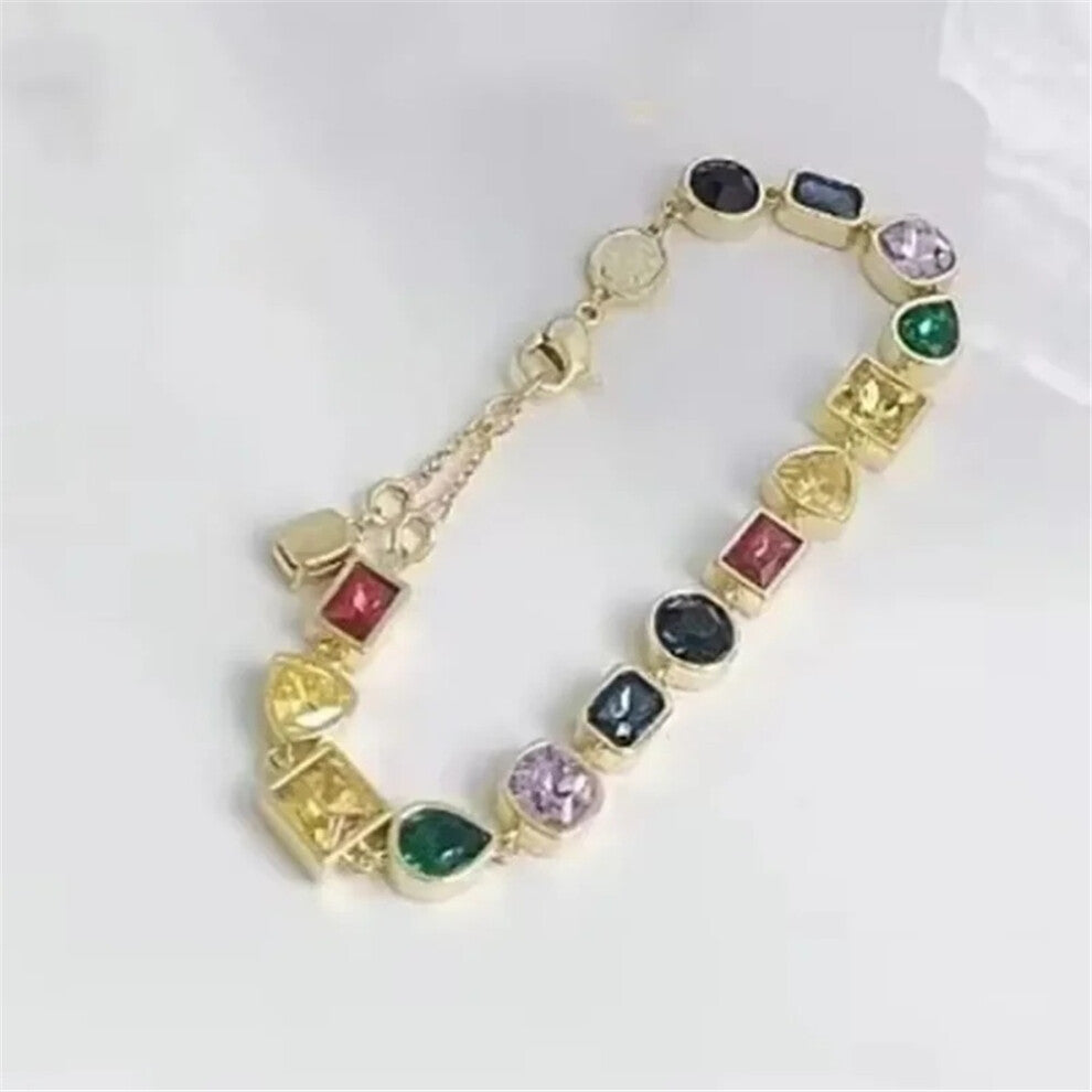 (Bracelet) S Original Trendy Ambilight Necklace Bracelet for Women Fashion Fine Jewelry Sets Luxury Earrings Party Accessories Free Shipping