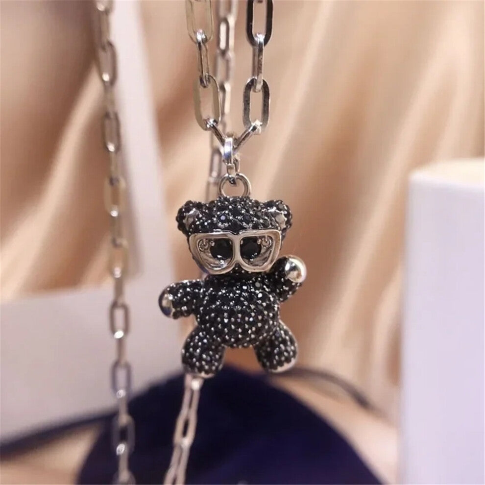 (green) S Original 2025 Trendy Fine Jewelry Set for Women Charms Little Bear Necklace Earring Bracelet Party Accessories Romantic Gifts