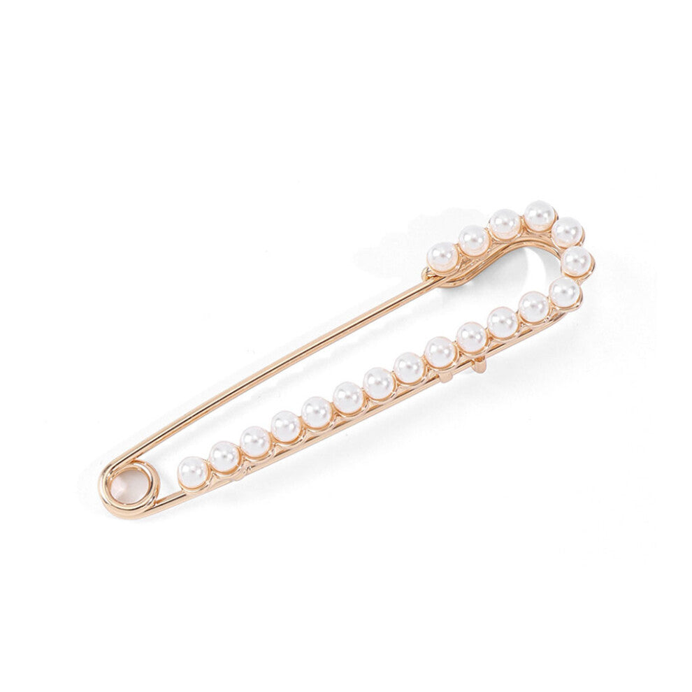 (PearlGolden) Shiny Brooch Simple Style Women Brooches Body Decorations Cardigan