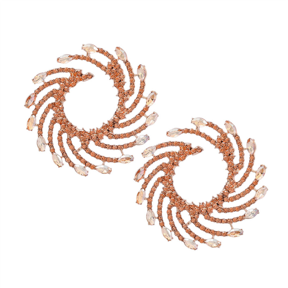 (Gold) 1 Pair Earrings Bohemian Anniversary Jewelry Girlfriend Personalized