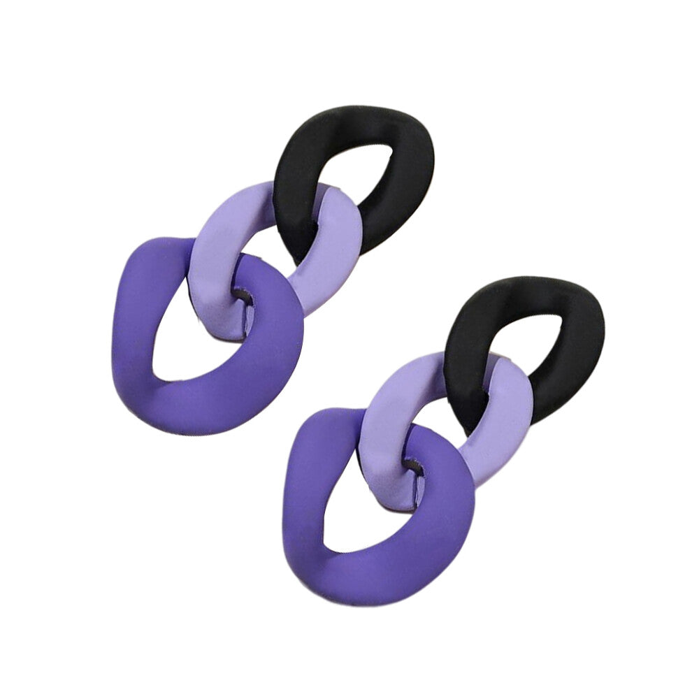 (Type 3) 2 Pieces Woman Earring Fashion Jewelry Circle Drop Earrings Dressing