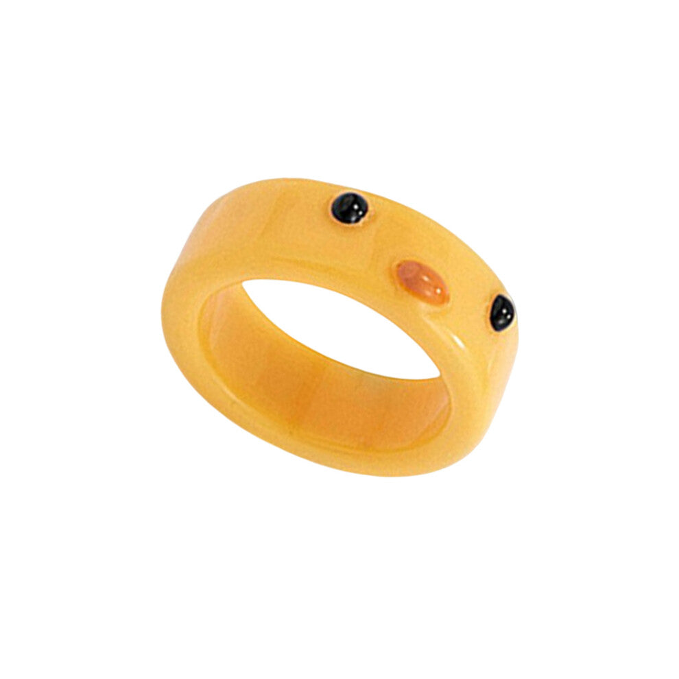 (Yellow) Ladies Ring Fashion Cute Cartoon Festival Shop School Engagement