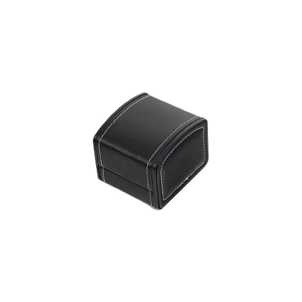 (Black) PU Leather Case Wristwatch Storage Watches Display Box Present