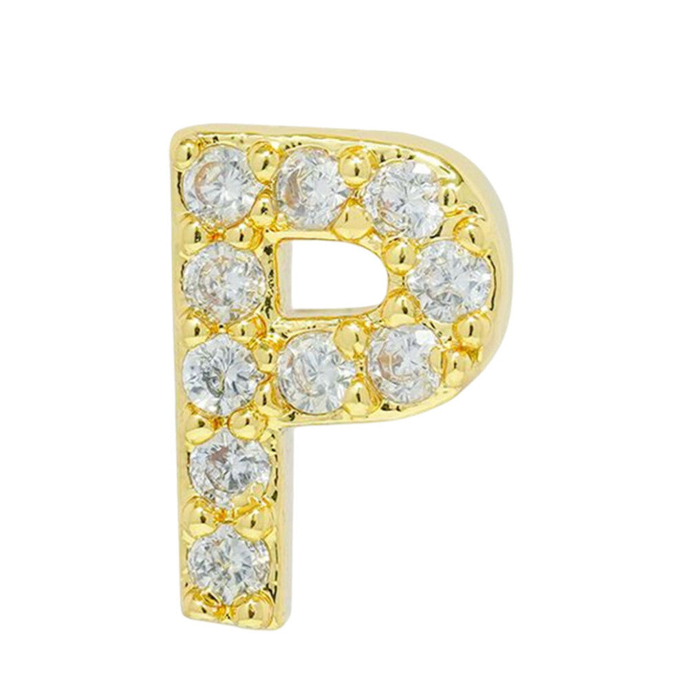 (P) Women Simple Design Letter Earring Stud Earrings Photography Ear