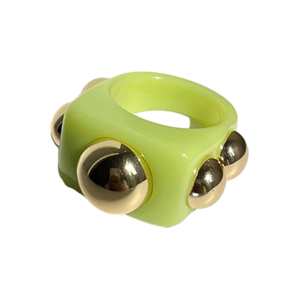 (green) Chunky Arcylic Rings Unique Fashion Accessories For Women Arcylic