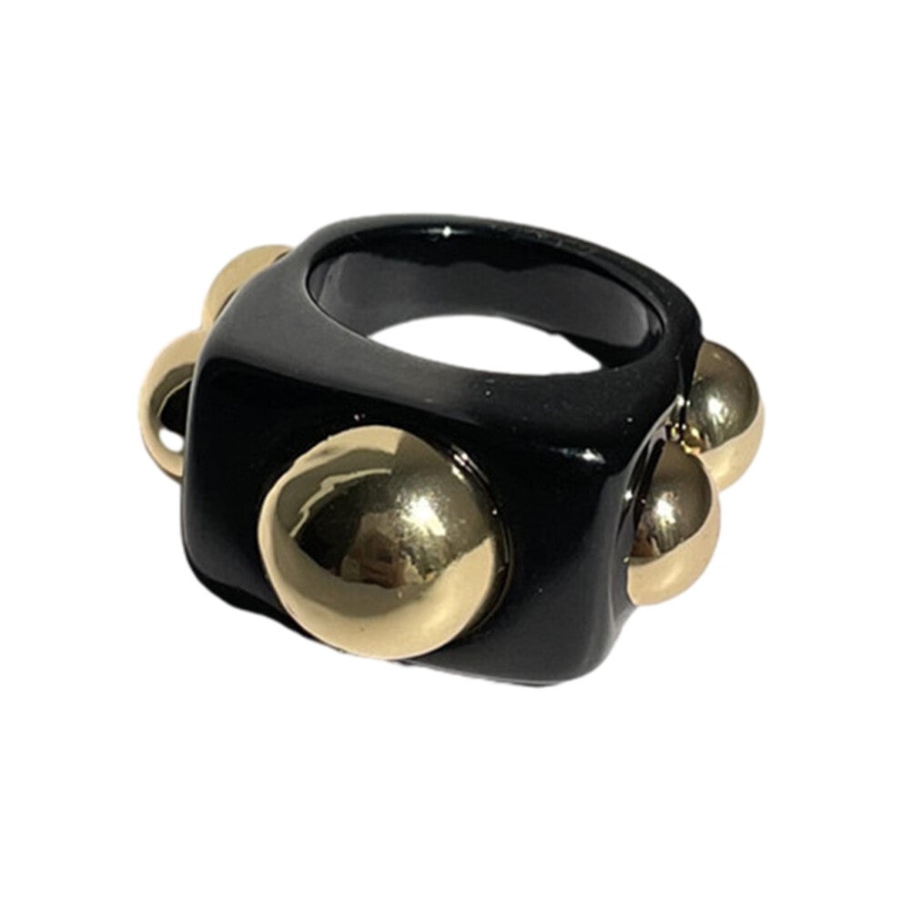 (black) Chunky Arcylic Rings Unique Fashion Accessories For Women Arcylic