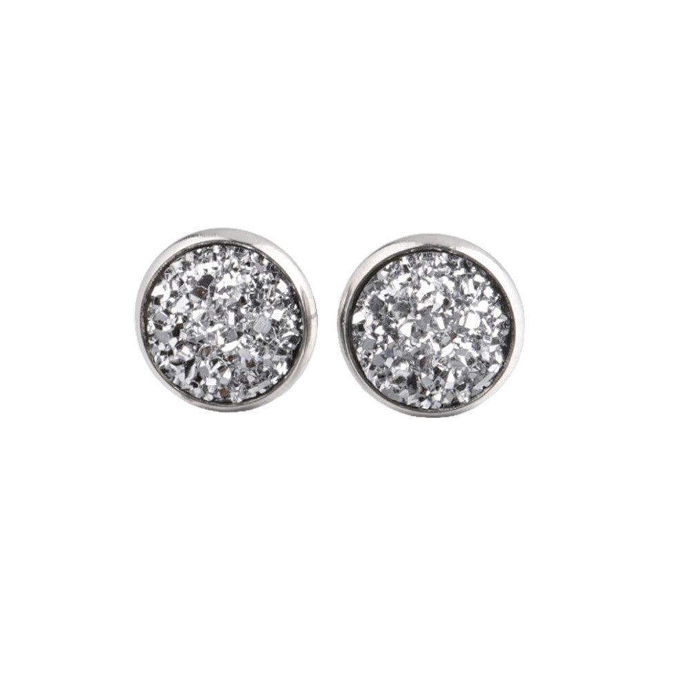 (Type 18) 1 Pair Female Stainless Steel Ear Stud Earrings Gifts Jewellery